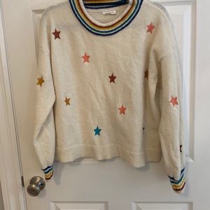 Oversized sweater with Multicolored stars
